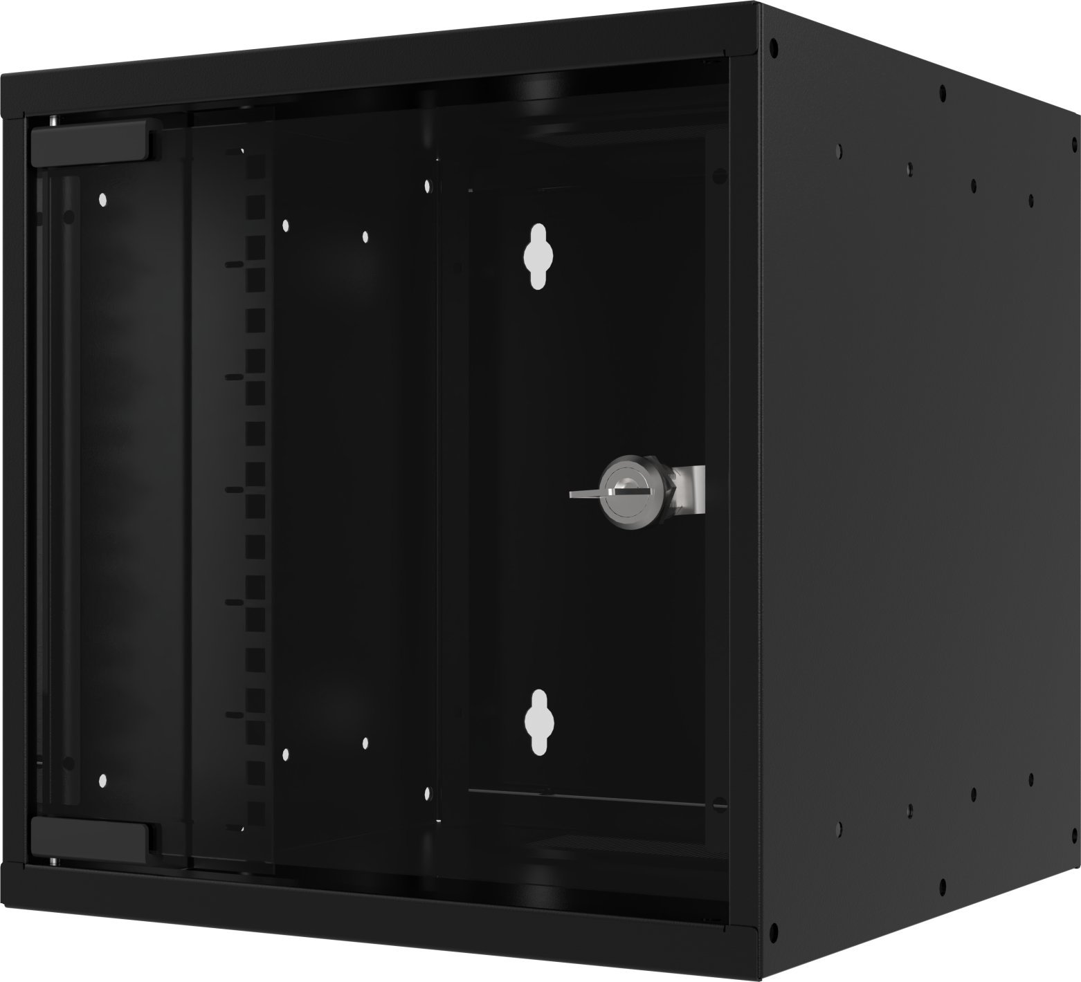 Kabinet muri 10" 4U Triton, thellësi 300 mm, i montuar, i zi