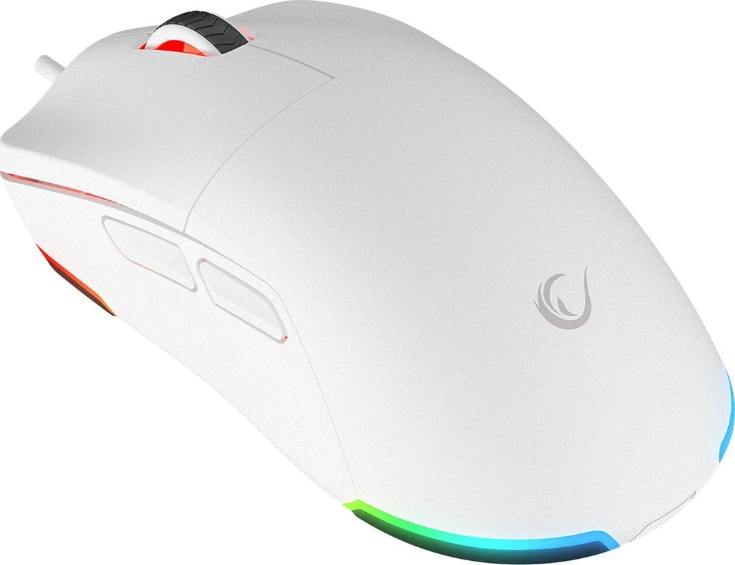 Maus gaming Rampage BLINK, 12800 DPI, me kabllo USB, i bardhë