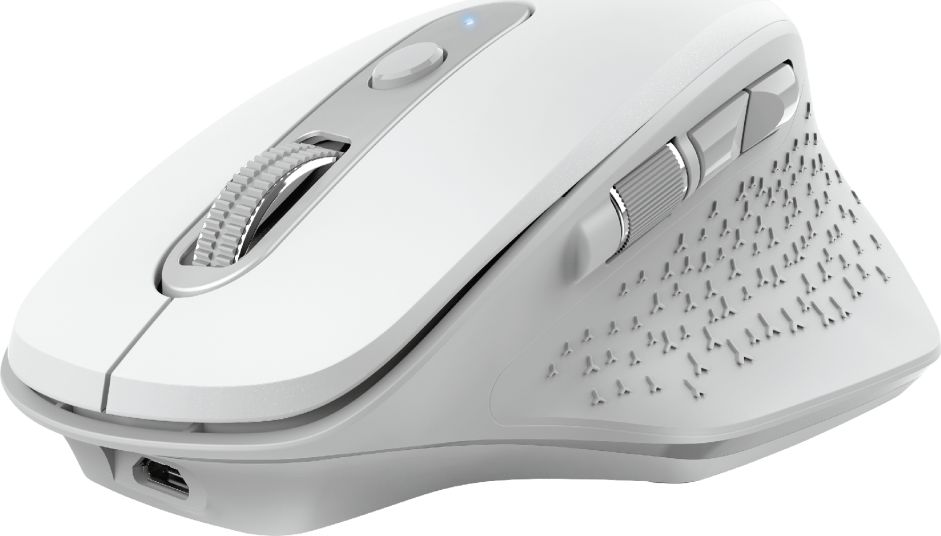 Mouse wireless Trust Ozaa 24035, ergonomik, i bardhë