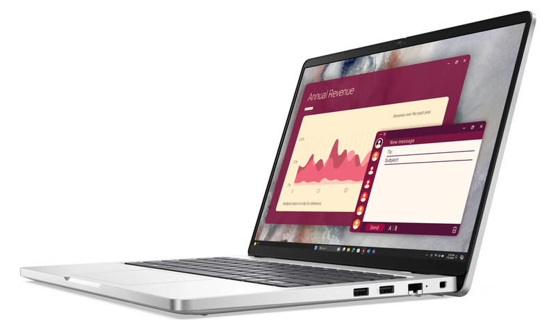 Laptop DELL Pro 14 (PC14250), 14", Intel Ultra 5 235U, 16GB RAM, 512GB SSD, Intel Graphics, i argjendtë