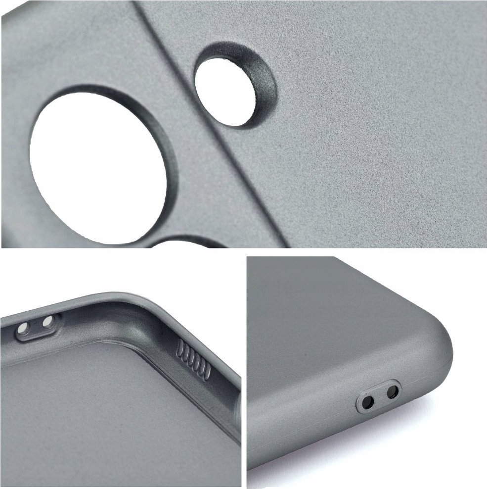 Këllëf telefoni Metallic Case për Samsung Galaxy A35 5G, TPU, gri metalike