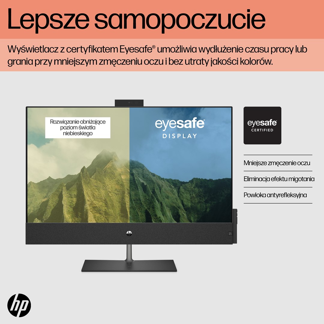 Kompjuter All-in-One HP 6J9N3EA, 31.5", i5-12400T, 16GB RAM, 1TB SSD, GTX 1650, i zi
