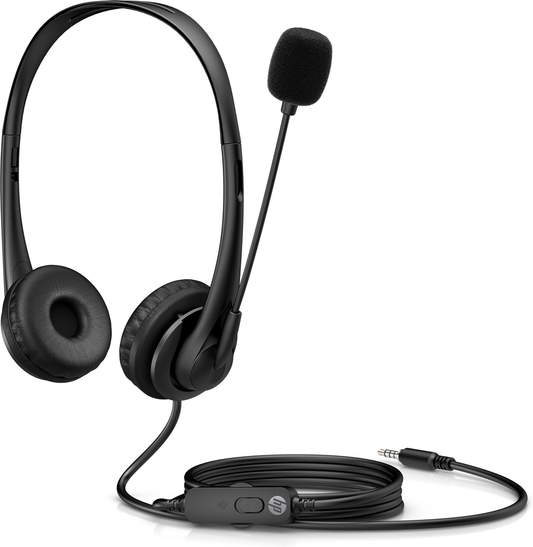 Kufje HP Stereo 3.5mm G2, Wired, Head-band, të zeza