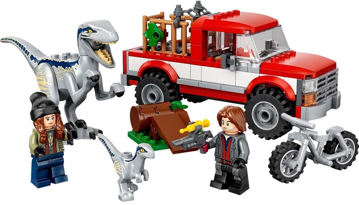 Играчка LEGO® Jurassic World ™ 76946 Blue and Beta velociraptor capture