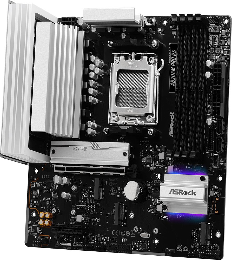 Pllakë amë Asrock A620AM Pro RS, AMD A620, Socket AM5, Micro ATX