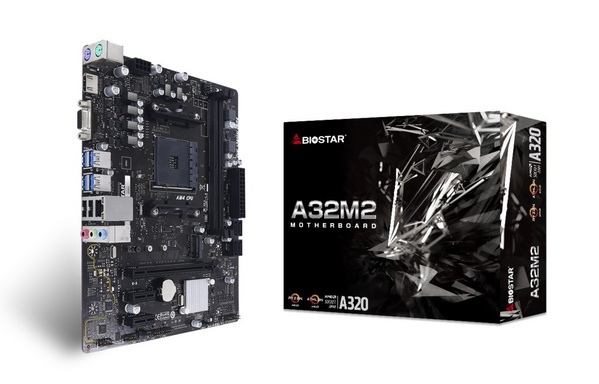 Pllakë amë Biostar A32M2 AMD A320 Socket AM4 micro ATX