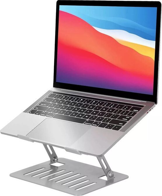 Mbajtëse ftohëse për tablet HISMART, 2 ventilatorë, deri 15.6", argjendtë