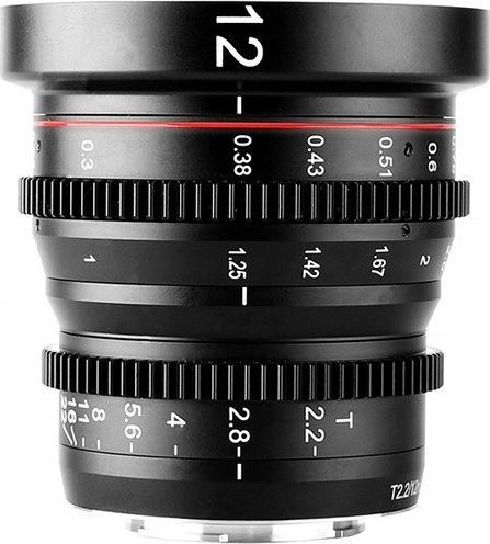 Objektiv Meike MK 12mm T2.2, Micro Four Thirds, manual, i zi