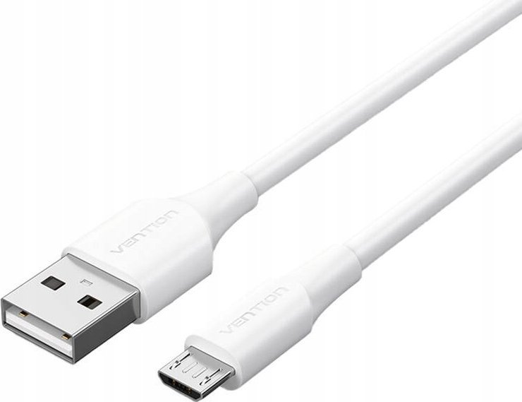 Kabllo USB në Micro USB Vention, USB 2.0, 2A, 2m, e bardhë