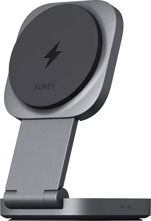 Karikues wireless AUKEY MagFusion L 2 in 1, Qi2, 15W, i zi