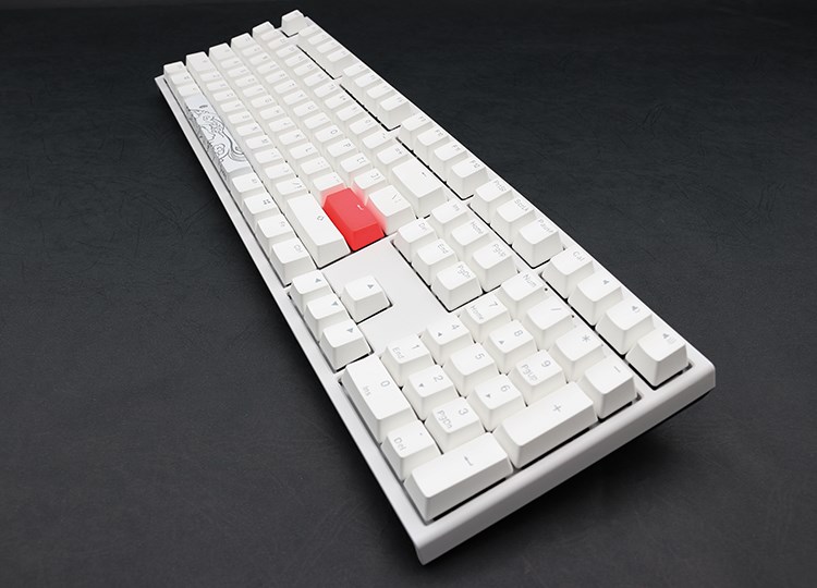 Tastierë lojërash Ducky One 2 White Edition, Cherry MX Black, LED, e bardhë
