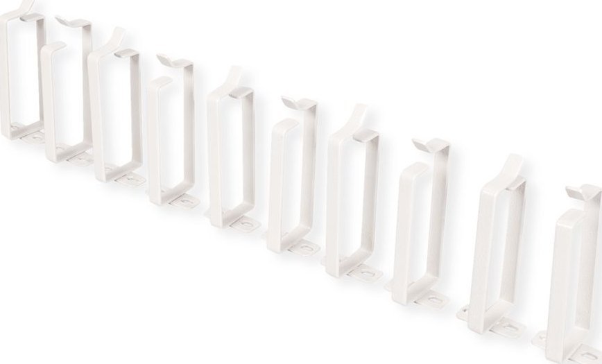 Mbajtëse kabllosh ROLINE Cable Management Bracket, 44 x 100 mm, paketë 10 copë, gri