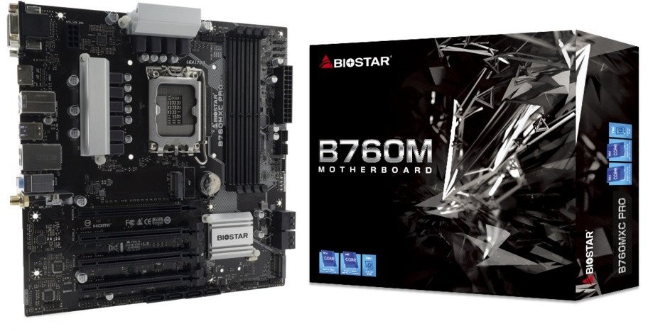 Motherboard Biostar B760MXC PRO, socket 1700, DDR4, ATX
