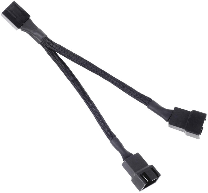 Kabllo ndarëse SilverStone CPF01 10cm PWM, e zezë