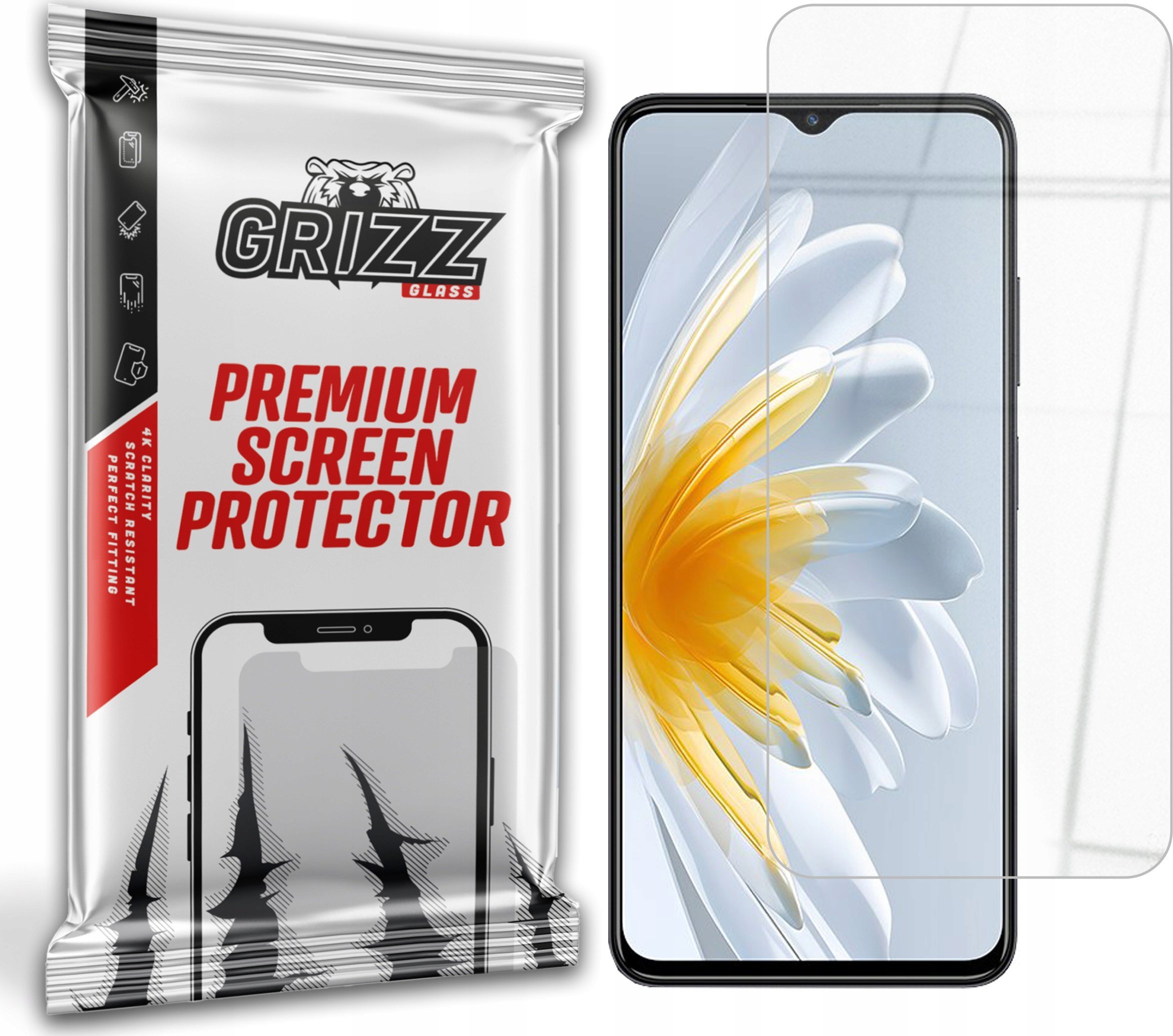 Xham mbrojtës hibrid ZTE Voyage 3D, 9H, transparent