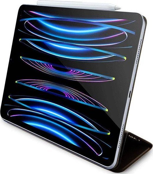 Mbulesë tablet Guess 4G Stripe Allover GUFCP12PS4SGW, për iPad Pro 12.9 2020 2021 2022, kafe
