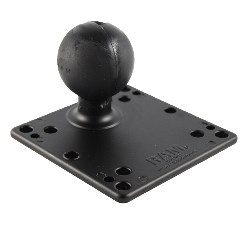 Pllakë VESA RAM 100x100mm, 4.75", D Size Ball, e zezë