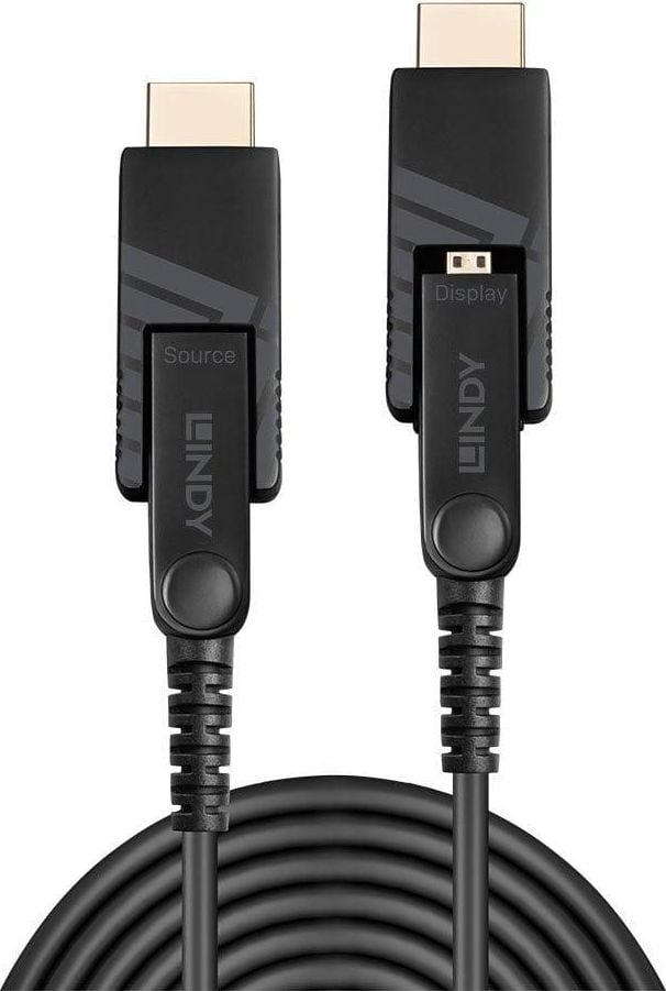 Kabllo HDMI Lindy 38321, 20m, 4K 60Hz, e zezë