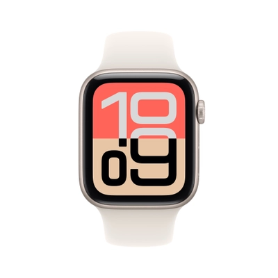 Apple Watch SE 3 GPS 44mm Starlight Aluminium Case with Starlight Sport Band, M/L