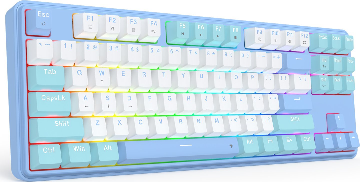 Tastierë mekanike Redragon K707 TKL, 87 taste, RGB, me kabllo, e zezë