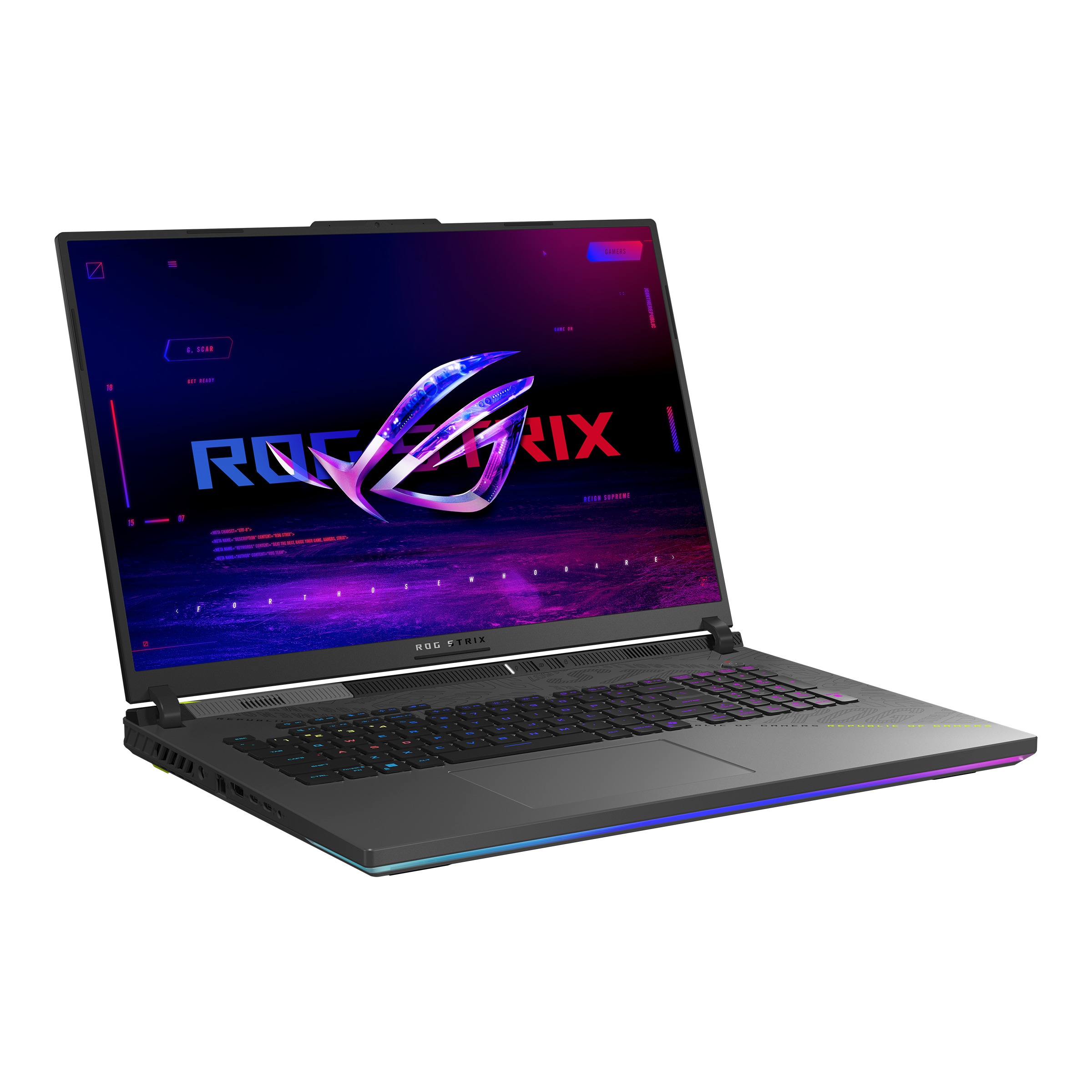 Laptop gaming ASUS ROG Strix G18, 18", AMD Ryzen 9 9955HX, 32GB RAM, 1TB SSD, NVIDIA GeForce RTX 5060, i zi 2