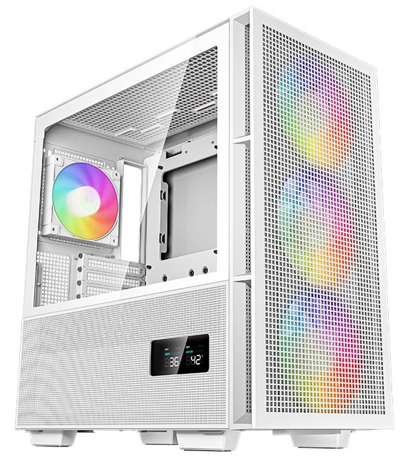 Kasë Deepcool CH560 Digital / MidT, e bardhë