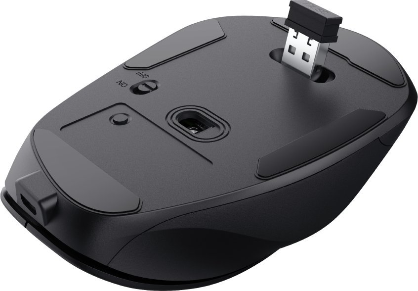 Maus wireless Trust Fyda, ergonomik, DPI 800-2400, i zi