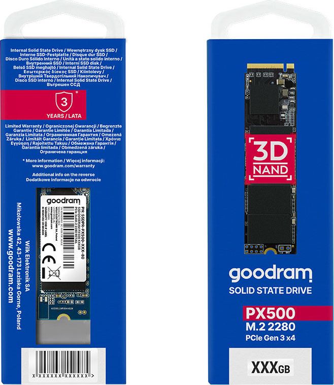 Disk SSD GoodRam PX500 M.2 2280 PCI-E x4, Gen3 (SSDPR-PX500-01T-80), 1TB