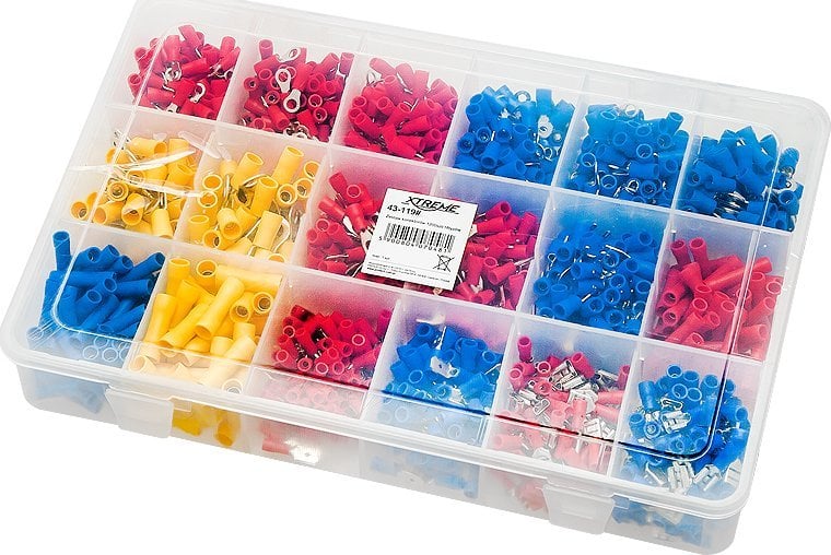 Set konektorë të shpejtë automotiv E5930, 65 copë, organizues plastike