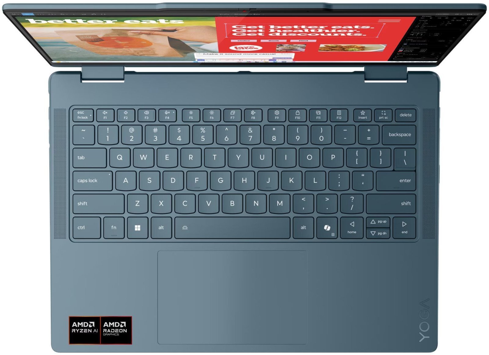 Laptop Lenovo Yoga 7 2-in-1 14AKP10, 14", Ryzen AI 5 340, 16GB, 512GB, i kaltër