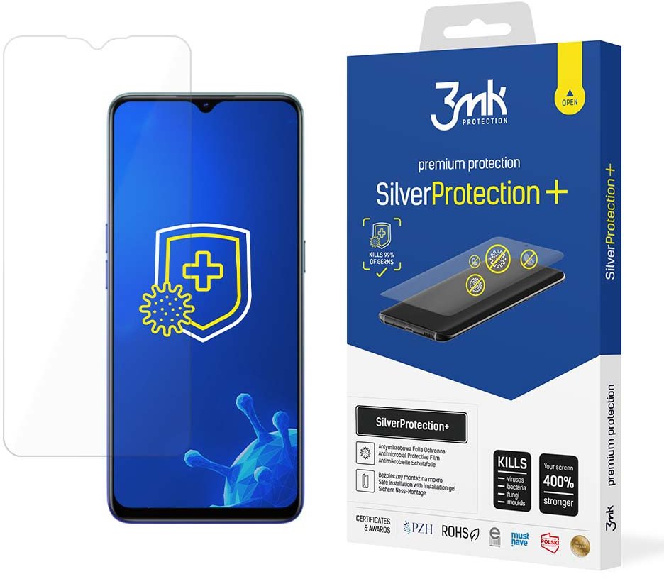 Folie mbrojtëse 3MK SilverProtection+ për Oppo Reno 3, antibakteriale, transparente