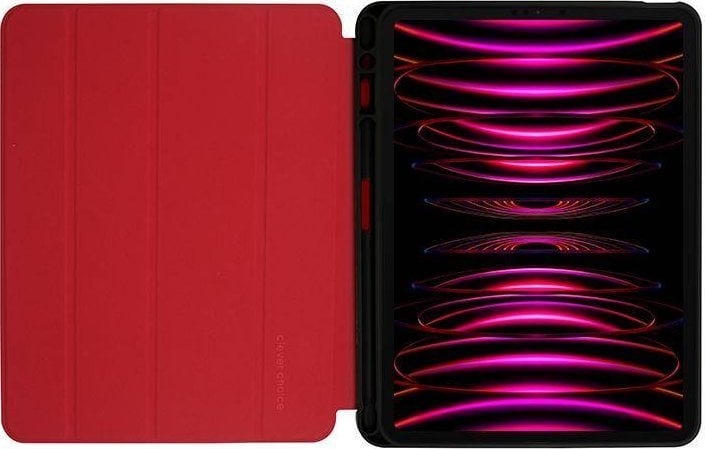 Mbulesë tablet Crong FlexFolio Case iPad Pro 11 iPad Air 10.9, me mbështetje për Apple Pencil, e kuqe