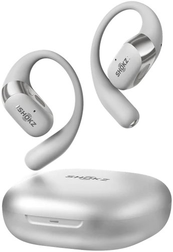 Kufje wireless Shokz OpenFit 2 Plus, Bluetooth, open ear, gri
