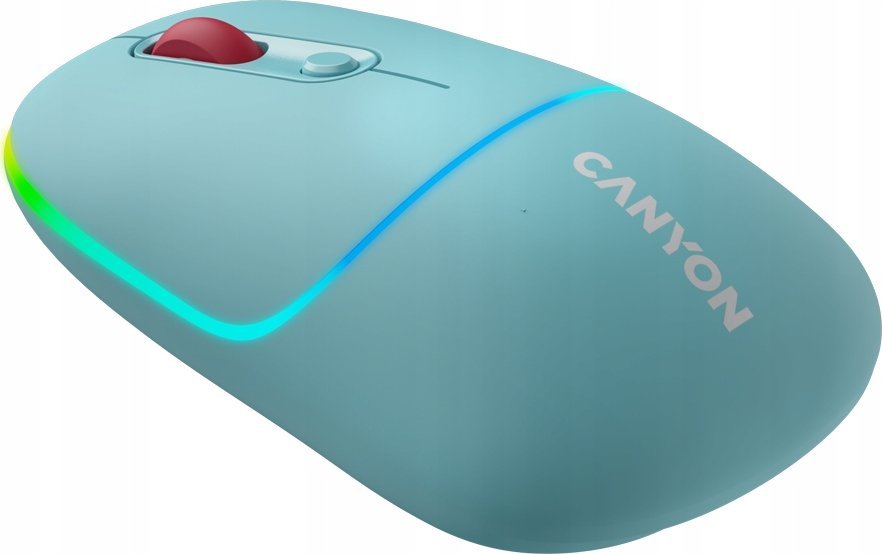 Mouse pa kabllo Canyon MW-22, optik, DPI 1600, RGB, blu e errët