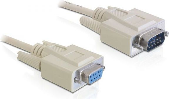 Kabllo Delock DB-9 - DB-9, 1m, bezhë