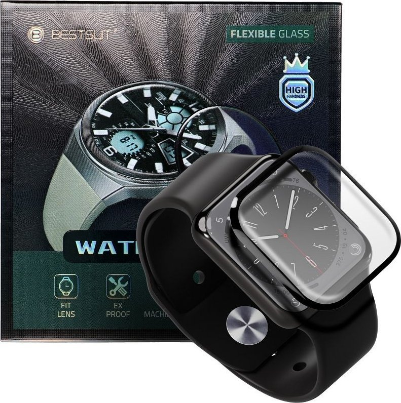 Mbrojtës ekrani Bestsuit Hybrid Glass Flexible, për Apple Watch Series 9 41mm, transparent