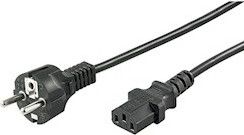 Приклучен кабел за фрижидер Goobay 96036, 3m, црна