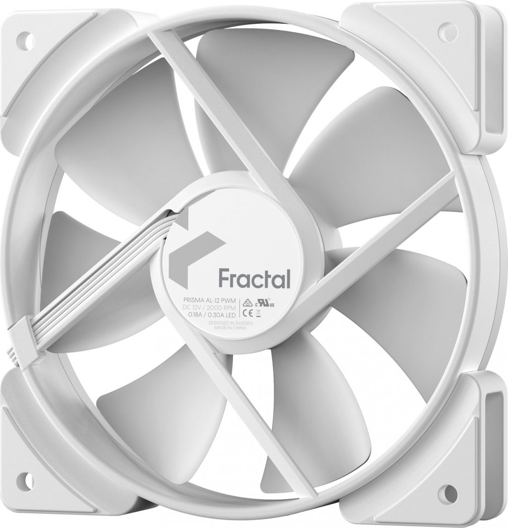 Ftohës Fractal Design Prisma AL-12 PWM (FD-FAN-PRI-AL12-PWM-WT), 120 mm
