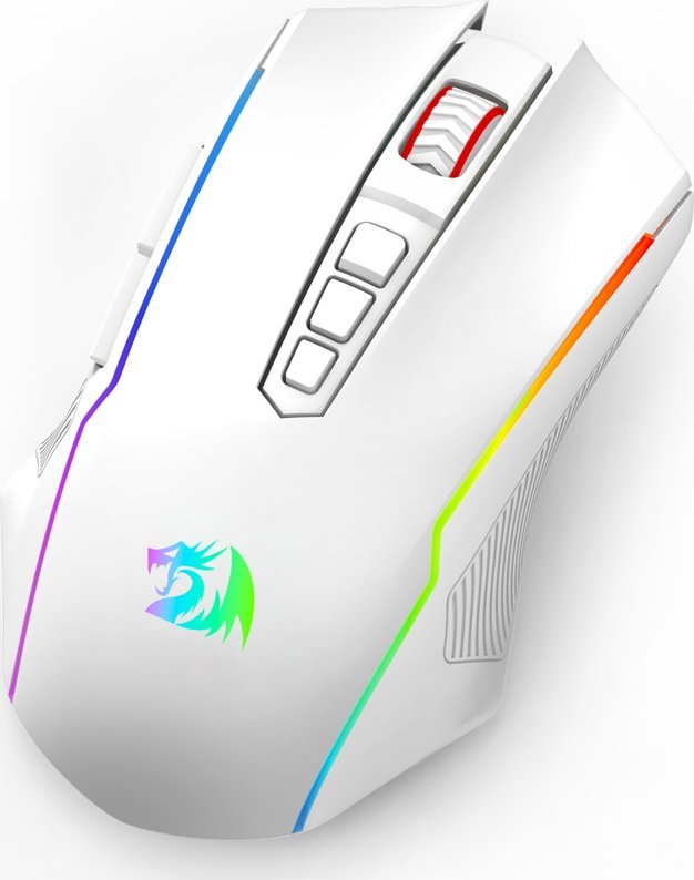 Гејминг глушец Redragon M914W RGB NIX, со и без кабел, бел