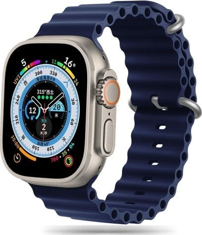 Rrip ore Tech-Protect Iconband për Apple Watch 42 44 45 49 mm, TPU, Midnight Blue