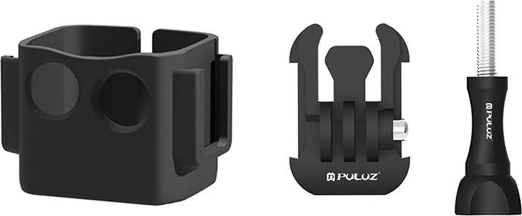 Adapter mbrojtës Puluz Expansion për OSMO Pocket 3, ABS, me cold shoe, i zi