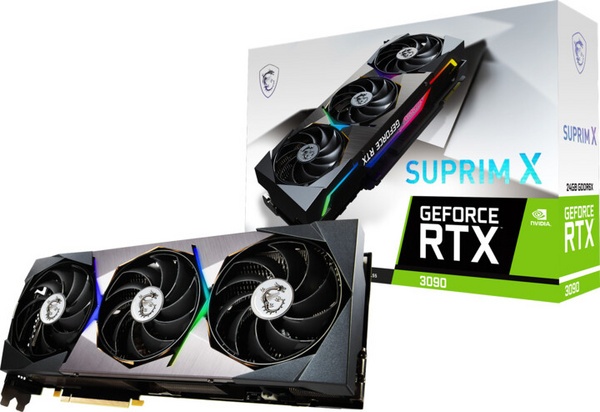 [OUTLET] Kartë grafike MSI GeForce RTX 3090 SUPRIM X 24G, 24GB GDDR6X, IV