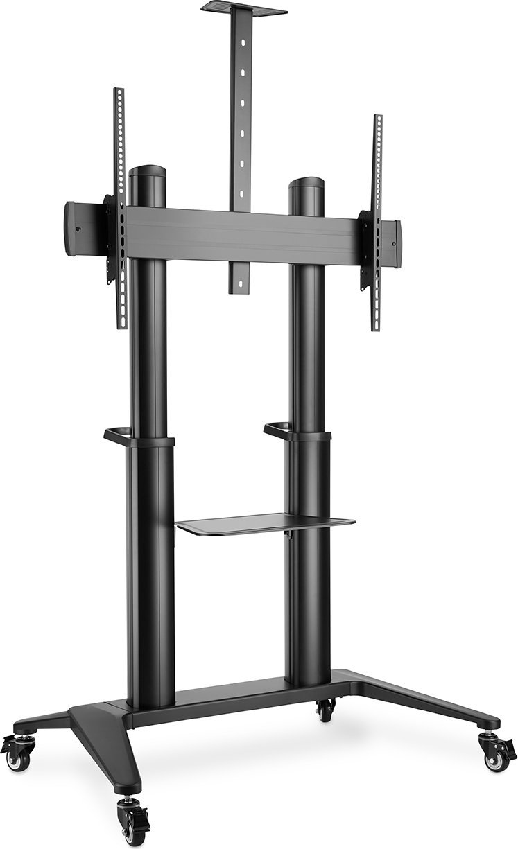Stendë mobile për TV Digitus Mobile Single Stand, 120", 140kg, e zezë