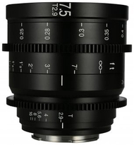 Lentë cine Laowa 7.5mm T2.9 Zero D S35 për Fujifilm X, ultra e gjerë, Zero Distortion, e zezë