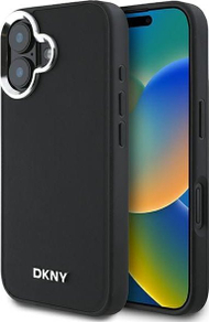 Mbulesë telefoni DKNY DKHMP16SPSCMCLK, për iPhone 16 6.1", MagSafe, e zezë