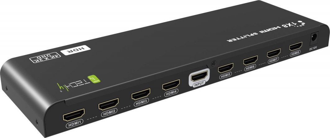 Splitter HDMI Techly IDATA HDMI2-4K8HDR, 1x8, 4K 60Hz HDR, i zi