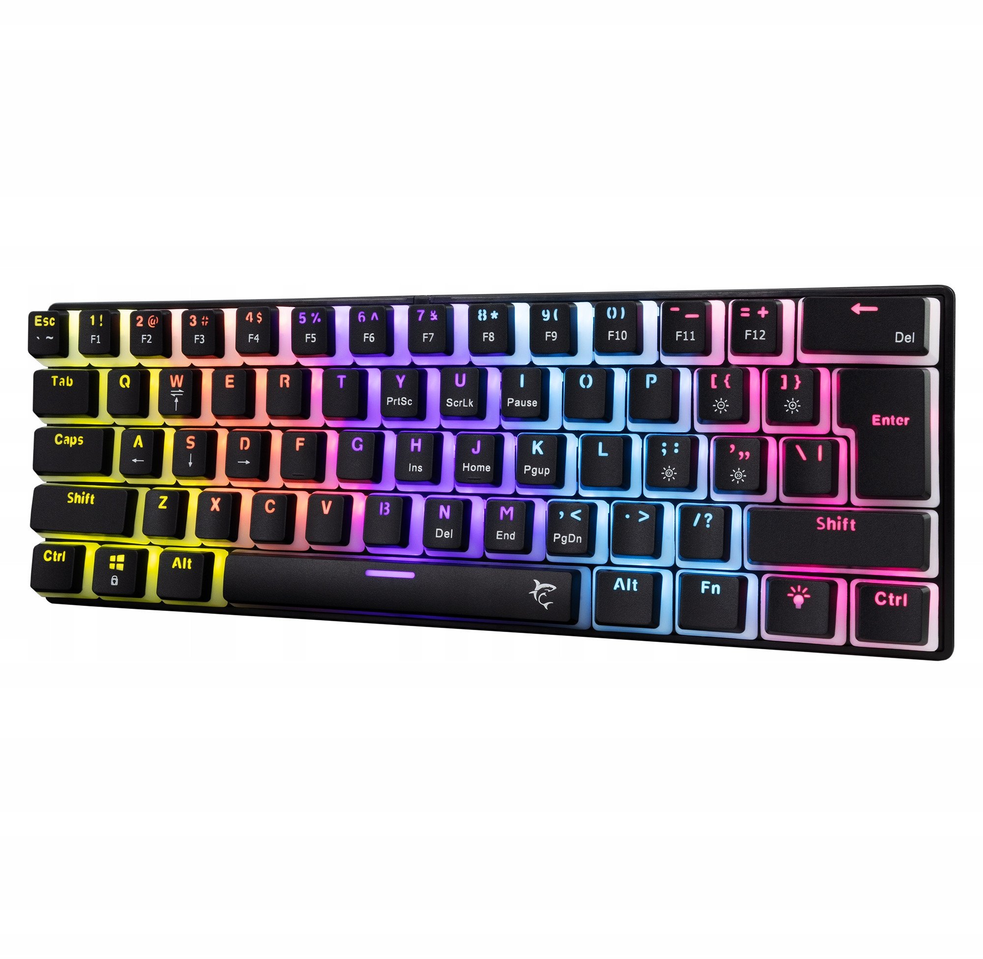 Tastierë gaming White Shark ASHIKO 2, mekanike, ndriçim i kuq, e zezë