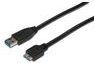 Digitus Kabllo USB USB-A – microUSB 1 m, e zezë (AK300116010S)