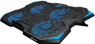 Stacion ftohës për laptop Tracer Gamezone Turbo, 17", 4 ventilatorë, i zi me LED blu