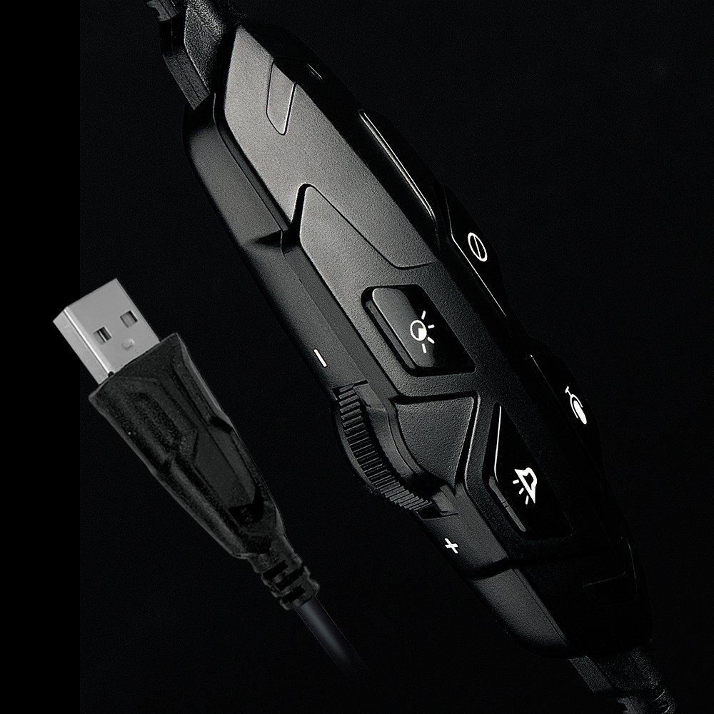 Kufje gaming Veho Alpha Bravo GX-2, UBU 7.1 Surround, me mikrofon, të zeza